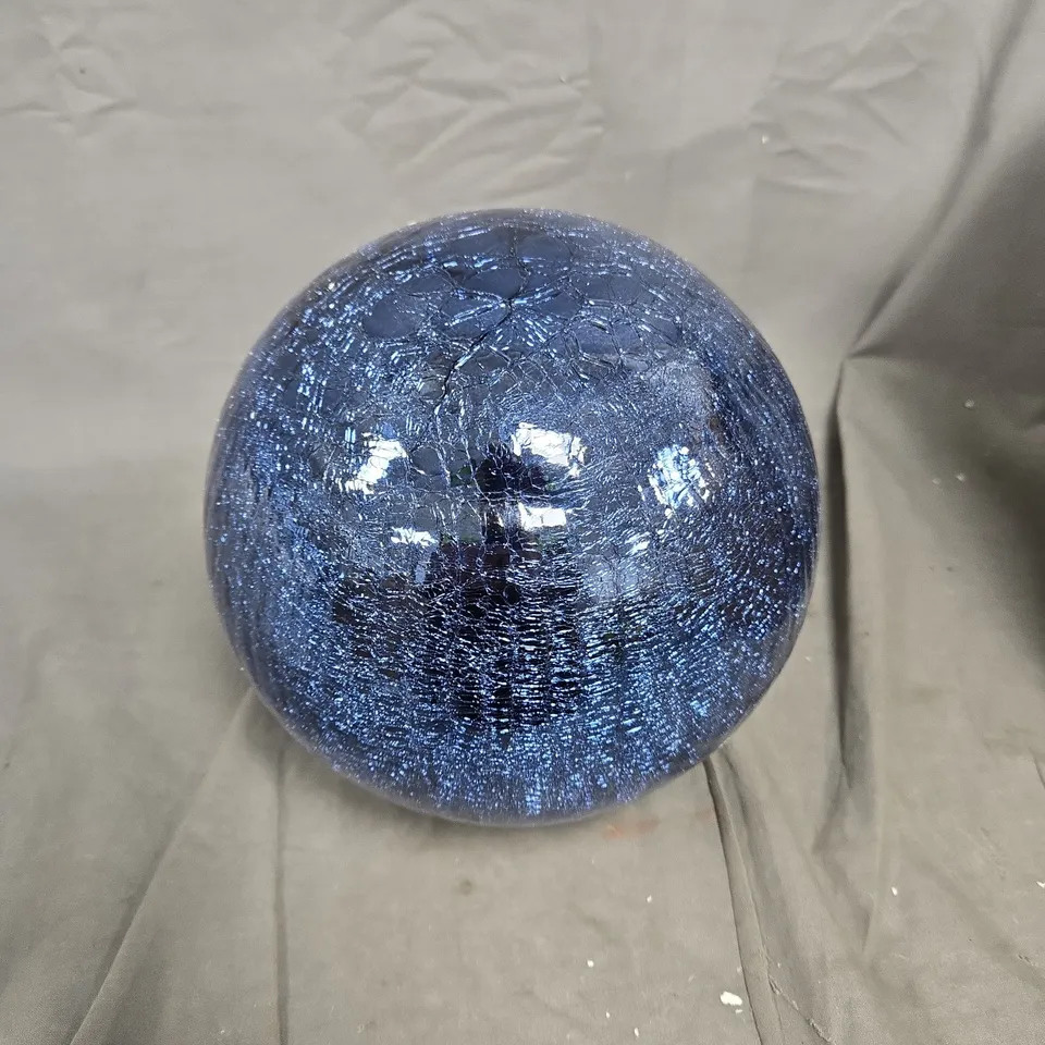 20CM BLUE CRACKLE BALL LIGHT