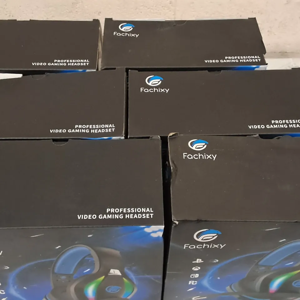 LOT OF 6 BOXED FACHIXY FC-100 GAMING HEADSET