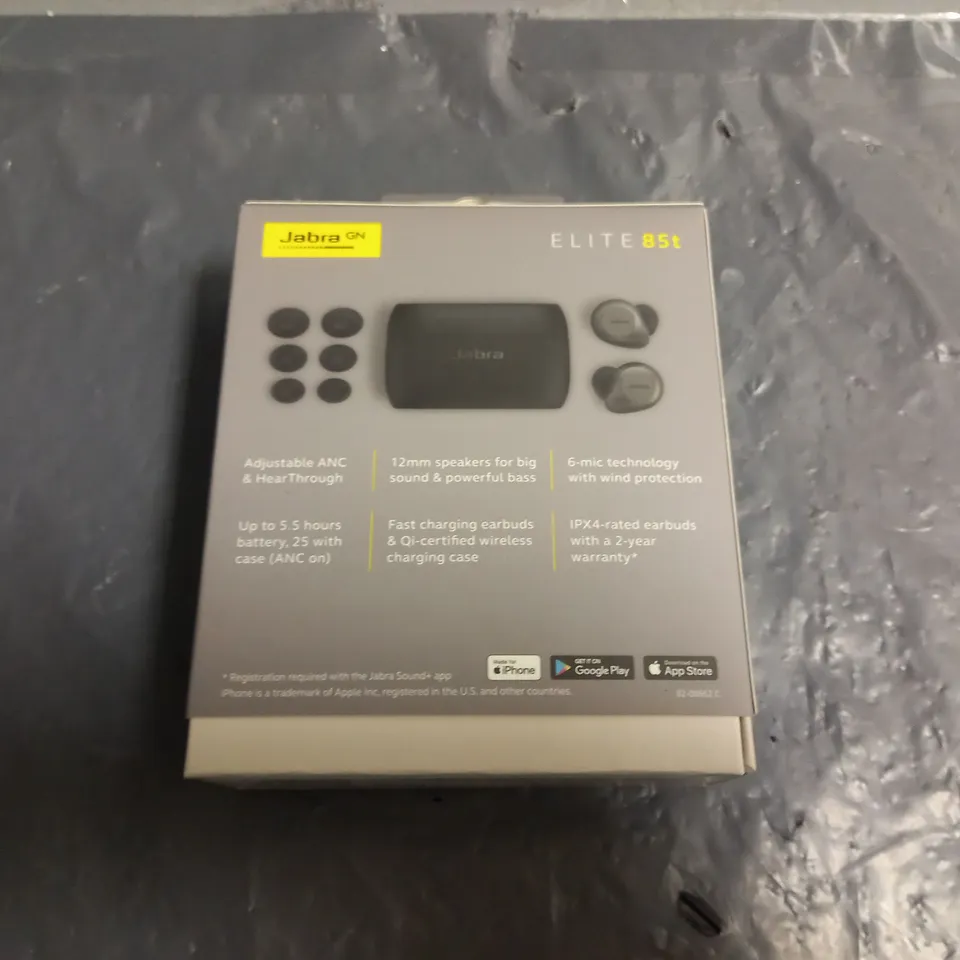 SEALED JABRA GN ELITE 85T EARBUDS - TITANIUM BLACK