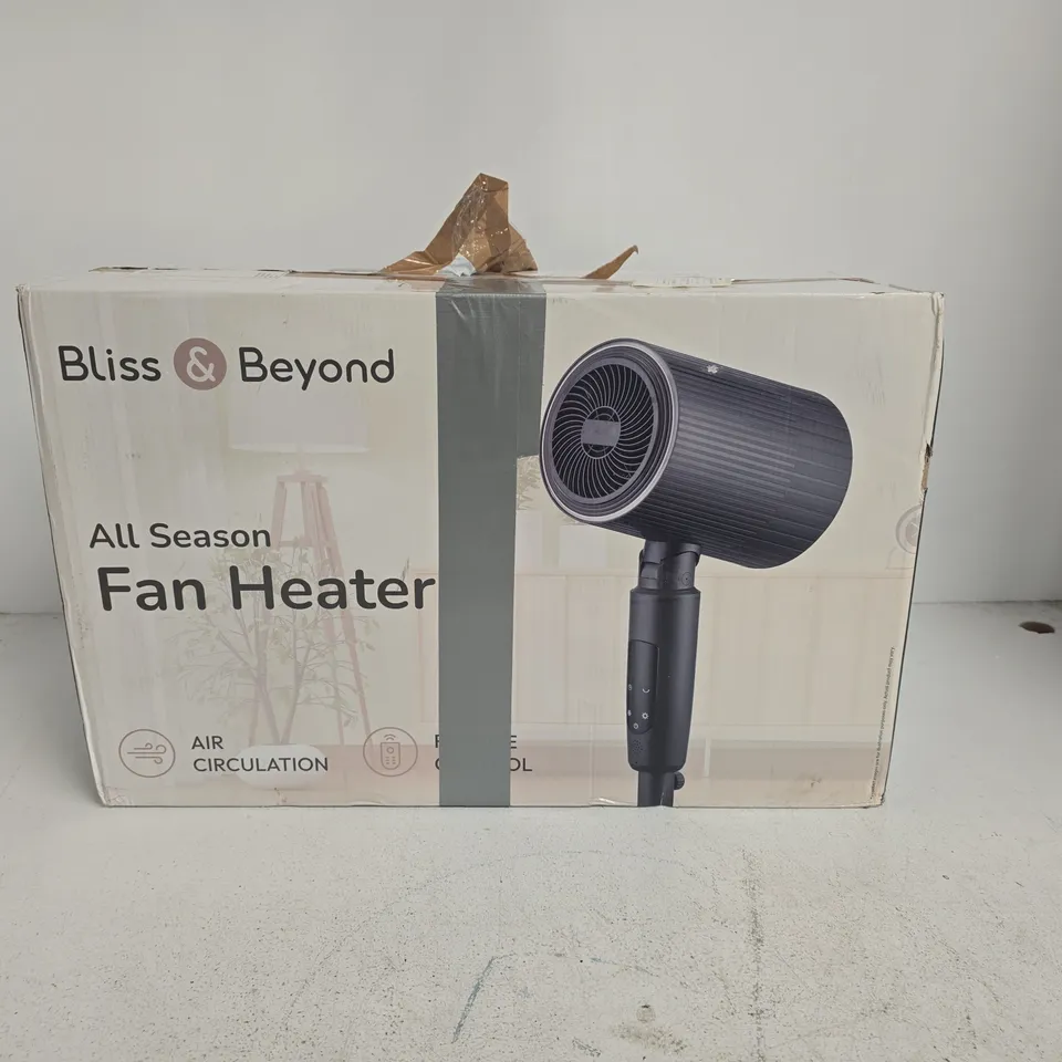 BLISS & BEYOND ALL SEASON FAN HEATER – BOXED