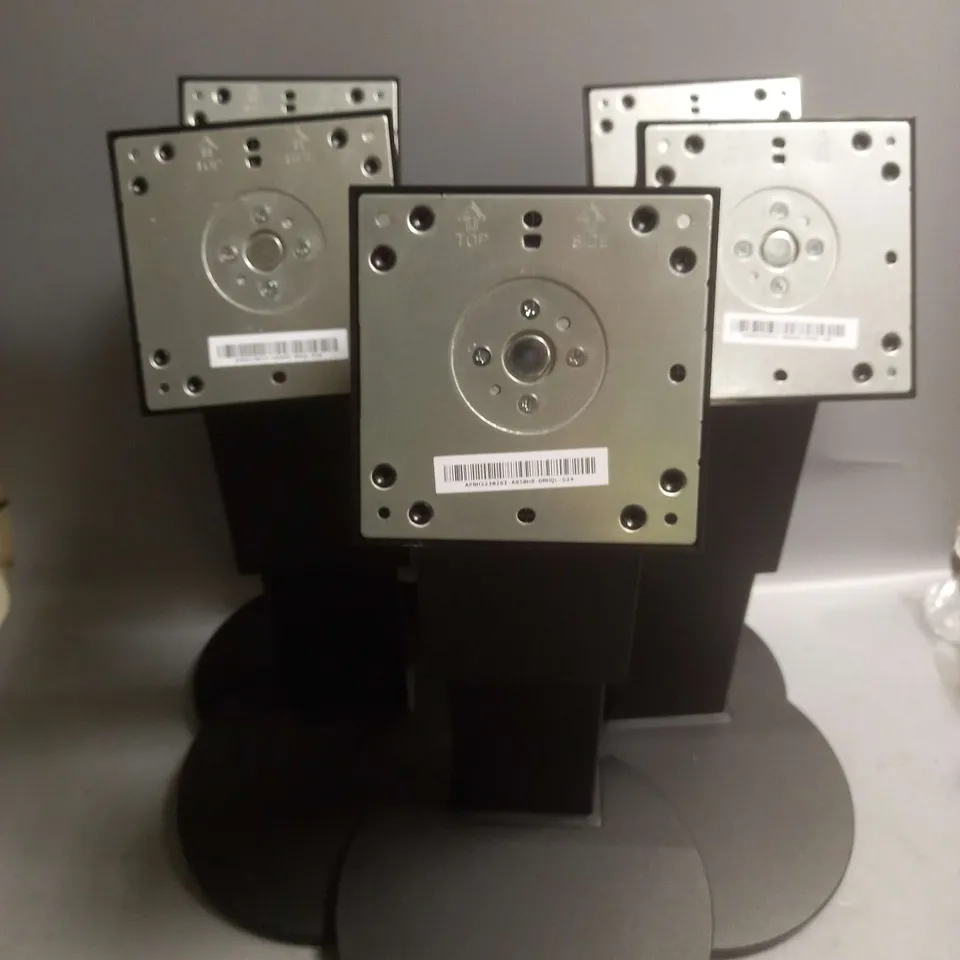 BOX OF 5 UNDBRANDED MONITOR STANDS IN BLACK