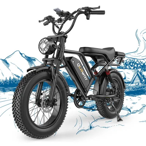 BOXED QLAWAY BK20 FAT TIRE ELECTRIC DIRT BIKE FOR ADULTS 48V 15.6AH BATTERY 750W