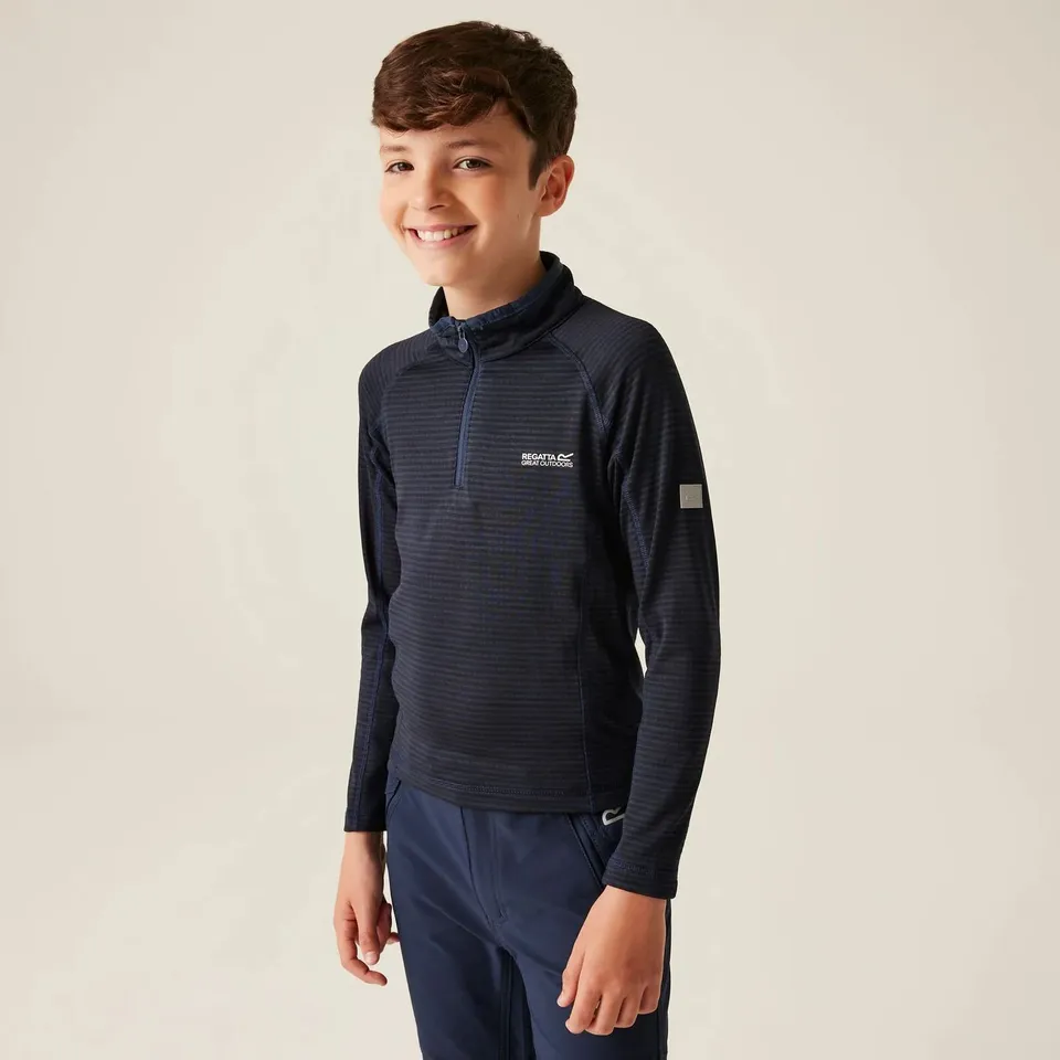 BRAND NEW REGATTA KIDS BERLEY HALF ZIP FLEECE IN NAVY SIZE UK 3-4 YEARS