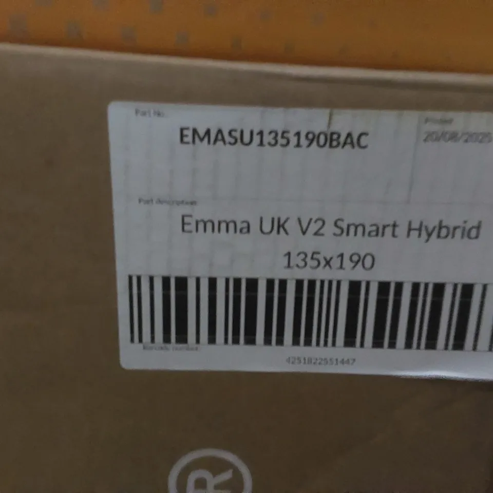 BRAND NEW BOXED EMMA UK V2 SMART HYBRID 135 x 190CM DOUBLE MATTRESS 