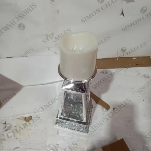 JULIEN MACDONALD FLAMELESS SWIRLING GLITTER STAR CANDLE HOLDER
