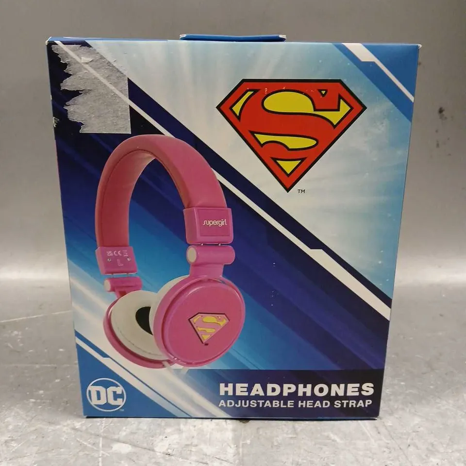 BOXED DC SUPERMAN THEMED HEADPHONES