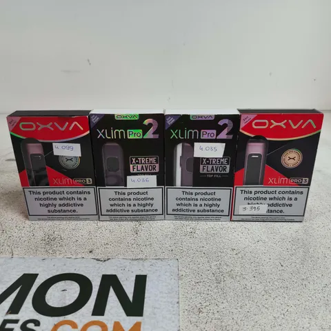 BOX OF APPROXIMATELY 35 ASSORTED E-CIGARETTES AND COMPONENTS TO INCLUDE OXVA XLIM PRO 2 ETC