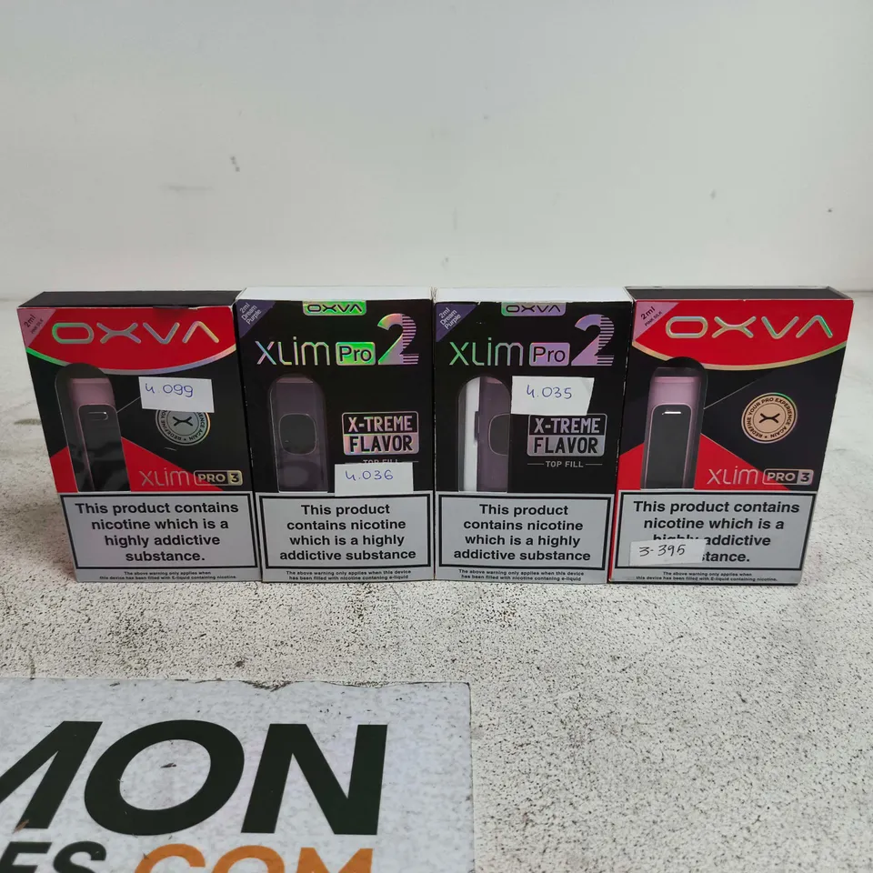 BOX OF APPROXIMATELY 35 ASSORTED E-CIGARETTES AND COMPONENTS TO INCLUDE OXVA XLIM PRO 2 ETC