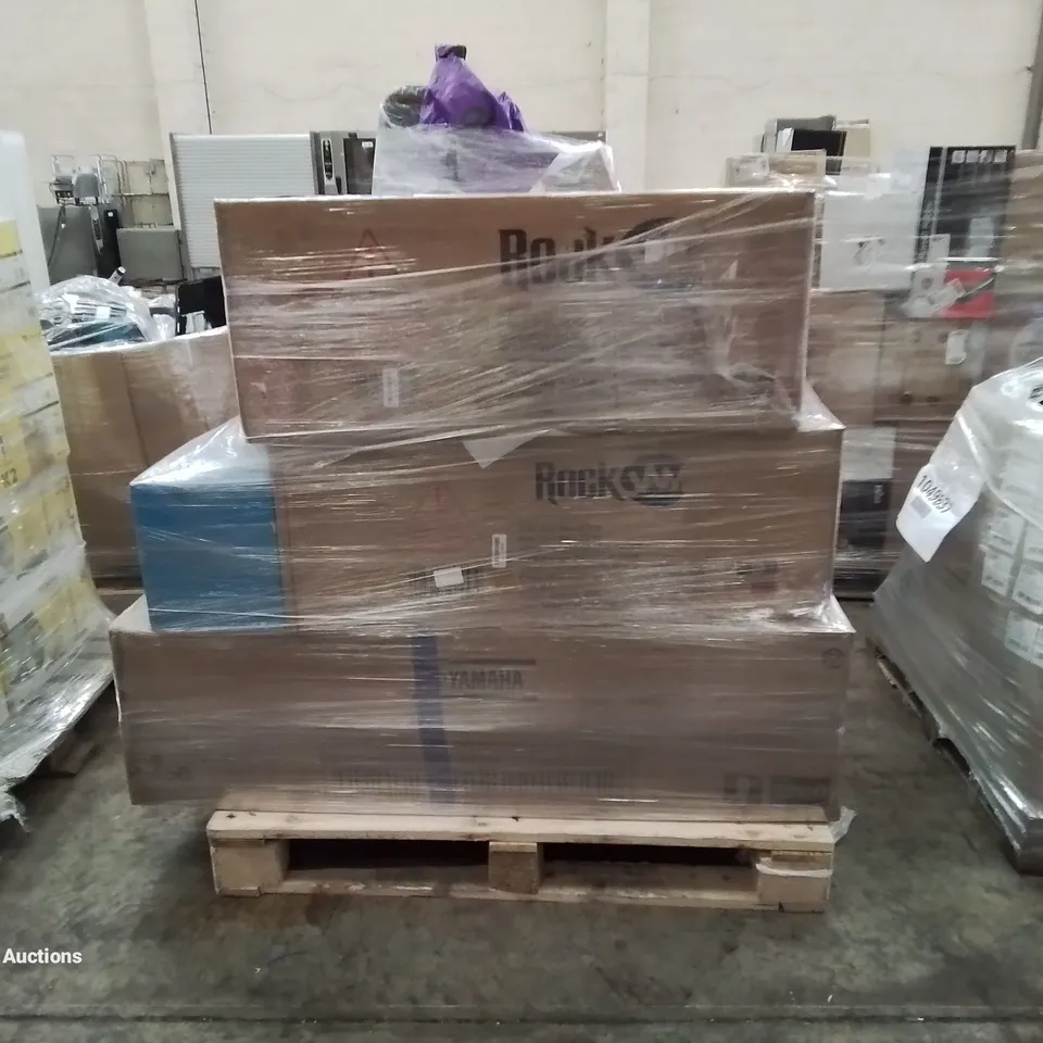 PALLET OF APPROXIMATELY 11 UNPROCESSED RAW RETURN HOUSEHOLD AND ELECTRICAL GOODS TO INCLUDE;