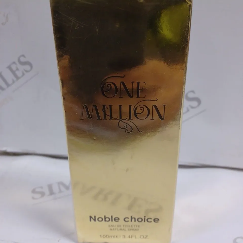 BOXED AND SEALED ONE MILLION NOBLE CHOICE EAU DE TOILETTE 100ML