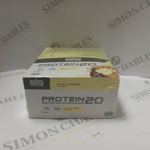 SEALED SCIENCE IN SPORT SIS PROTEIN 20 VANILLA FUDGE PROTEIN BAR 12 X 64G