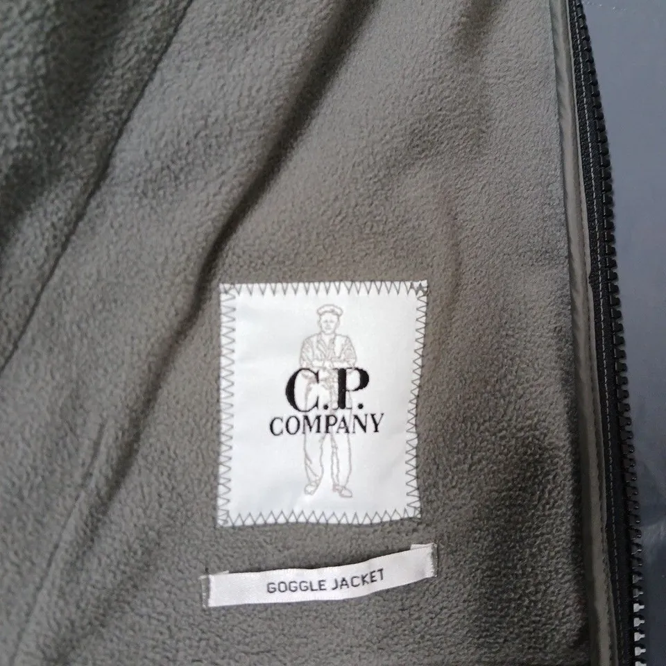 GP COMPANY GOGGLE JACKET – GREY FLEECE WITH BUILT-IN HOOD GOGGLES