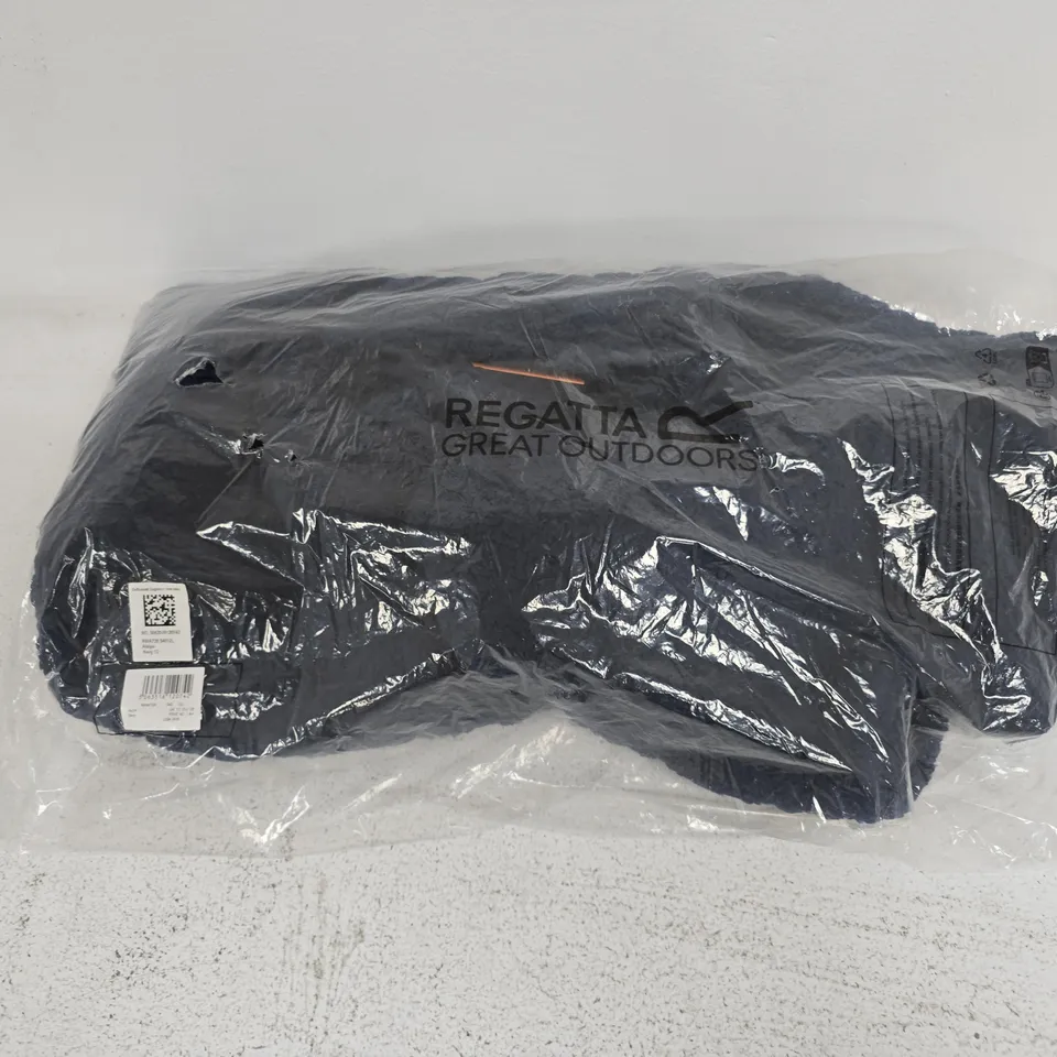 BAGGED REGATTA WOMENS ALAIYA CABLE KNIT CHUNKY FULL ZIP FLEECE NAVY - SIZE 12
