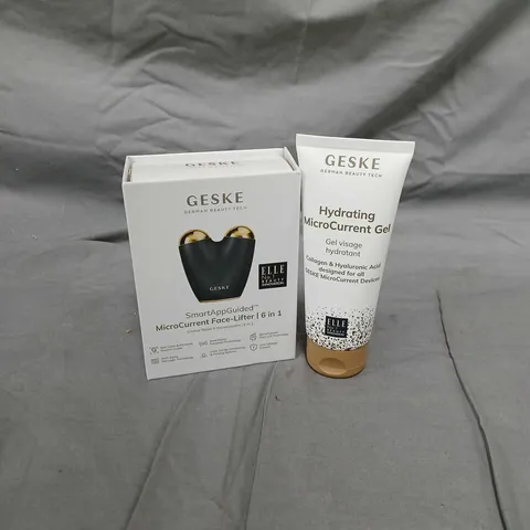 GESKE SMART APP GUIDED MICRO CURRENT FACE-LIFTER 6-IN-1 WITH HYDRATING GEL - BOXED