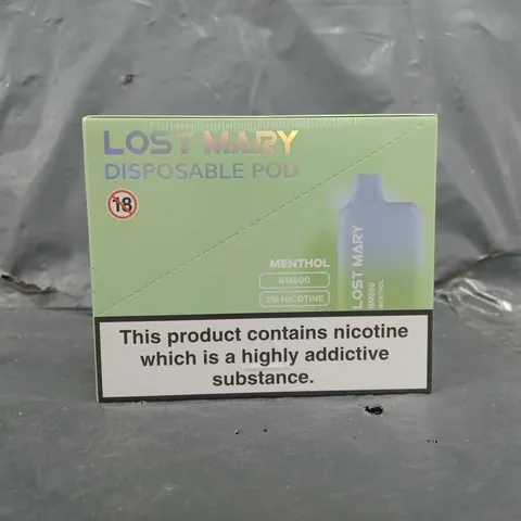 SEALED LOST MARY DISPOSABLE POD PACK OF 10 MENTHOL