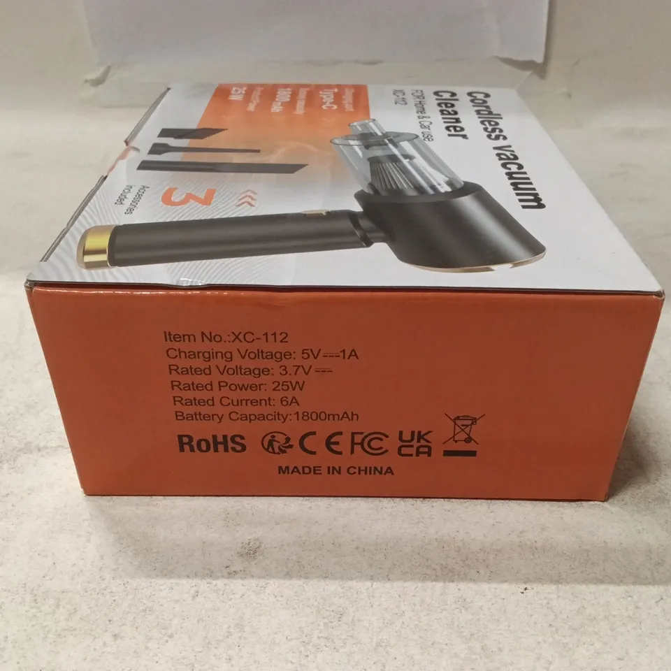 CORDLESS VACUUM CLEANER XC-112 – BOXED