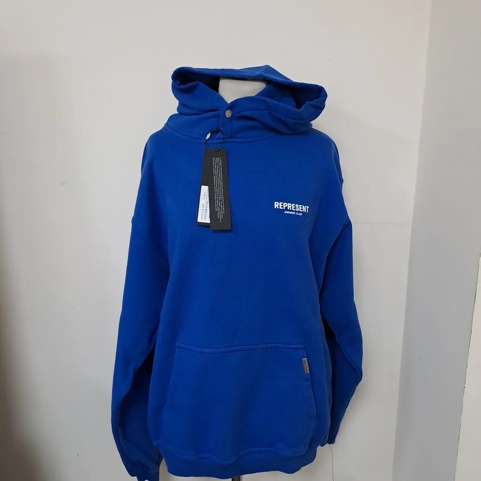 REPRESENT OWNERS CLUB HOODIE COBALT - SMALL