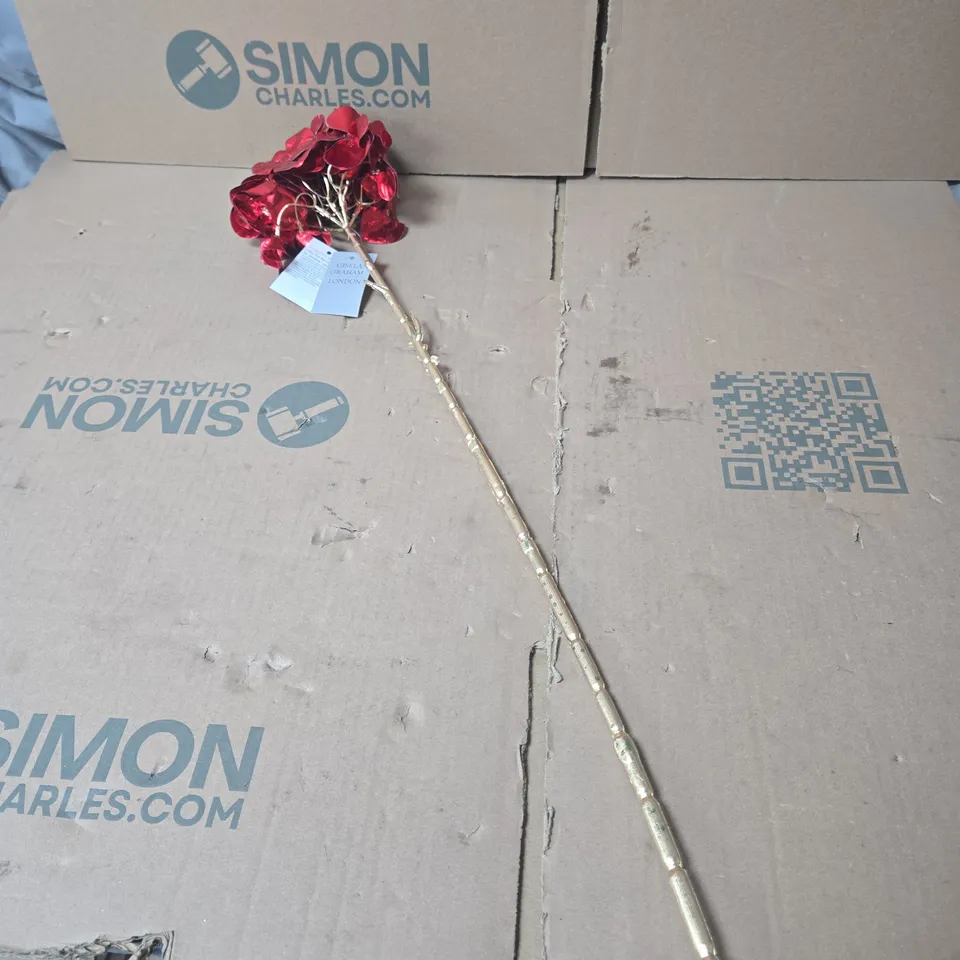 BOX OF APPROXIMATELY 11 X GISELA GRAHAM FLOWER DECORATIONS