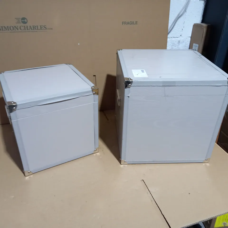 K BY KELLY HOPPEN BOXED SET OF NESTING STORAGE BOXES