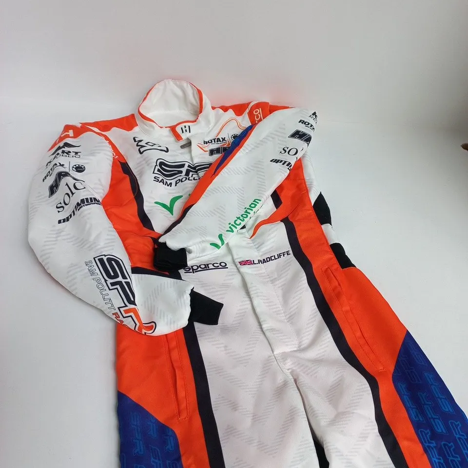 SPARCO-OFFICIAL FIA STANDARD PERSONALISED YOUTH KARTING RACE SUIT - SIZE UNSPECIFIED