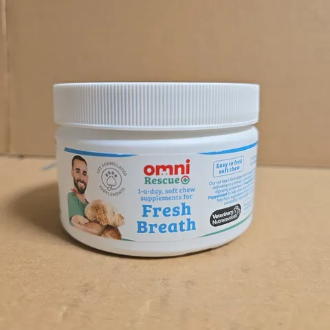 OMNI RESCUE FRESH BREATH DOG CHEWS – 1-A-DAY DENTAL SUPPLEMENT