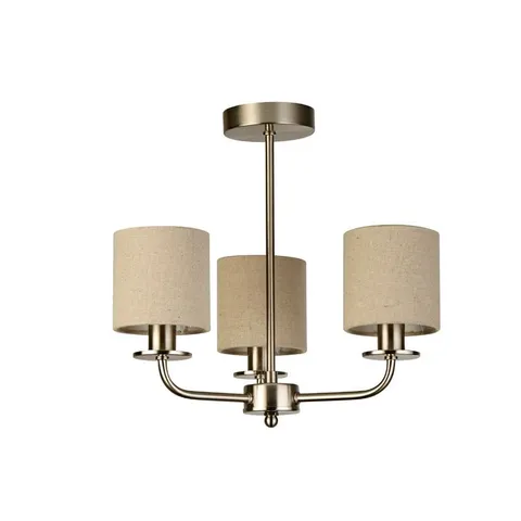 BOXED VIVIANA 3 LIGHT 38CM SEMI FLUSH MOUNT