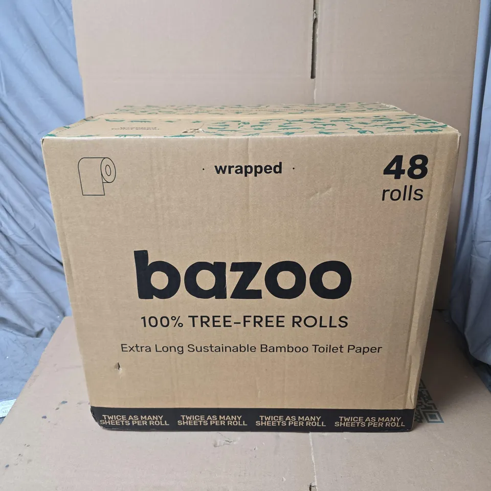 BAZOO 100% TREE FREE TOILET ROLLS 48 ROLLS BOXED