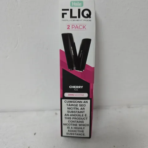 APPROXIMATELY 200 BOXED HALE FLIQ CHERRY ICE REPLACEMENT POD PACKS (2 REPLACEMENT PODS PER PACK) 
