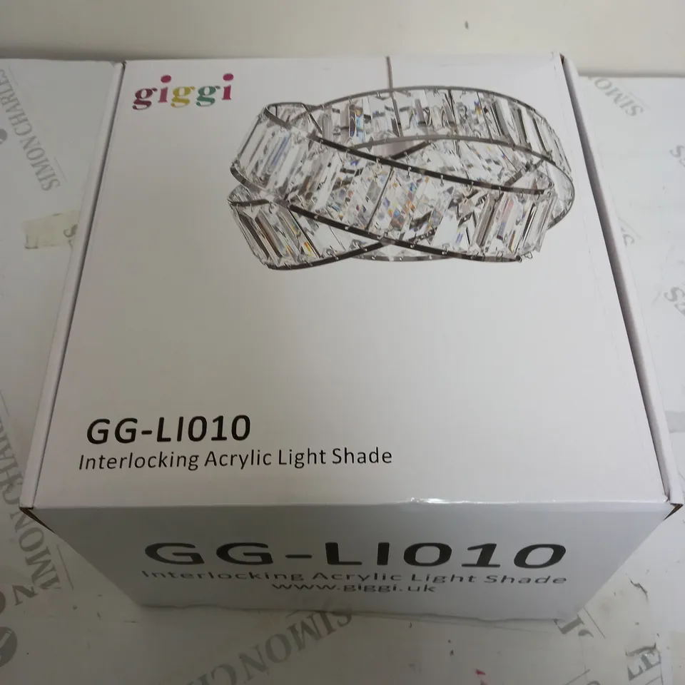 BOXED GIGGI GG-LIO10 INTERLOCKING ACRYLIC LIGHT SHADE