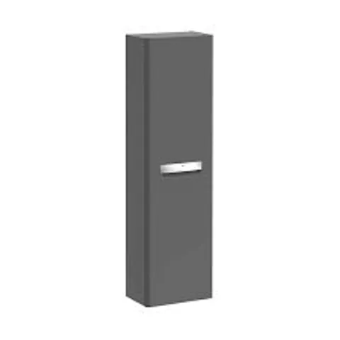 BRAND NEW BOXED ROCA THE GAP-N COLUMN UNIT 350 X 1200MM - 1 SOFT-CLOSE DOOR - GLOSS ANTHRACITE GREY A856969153