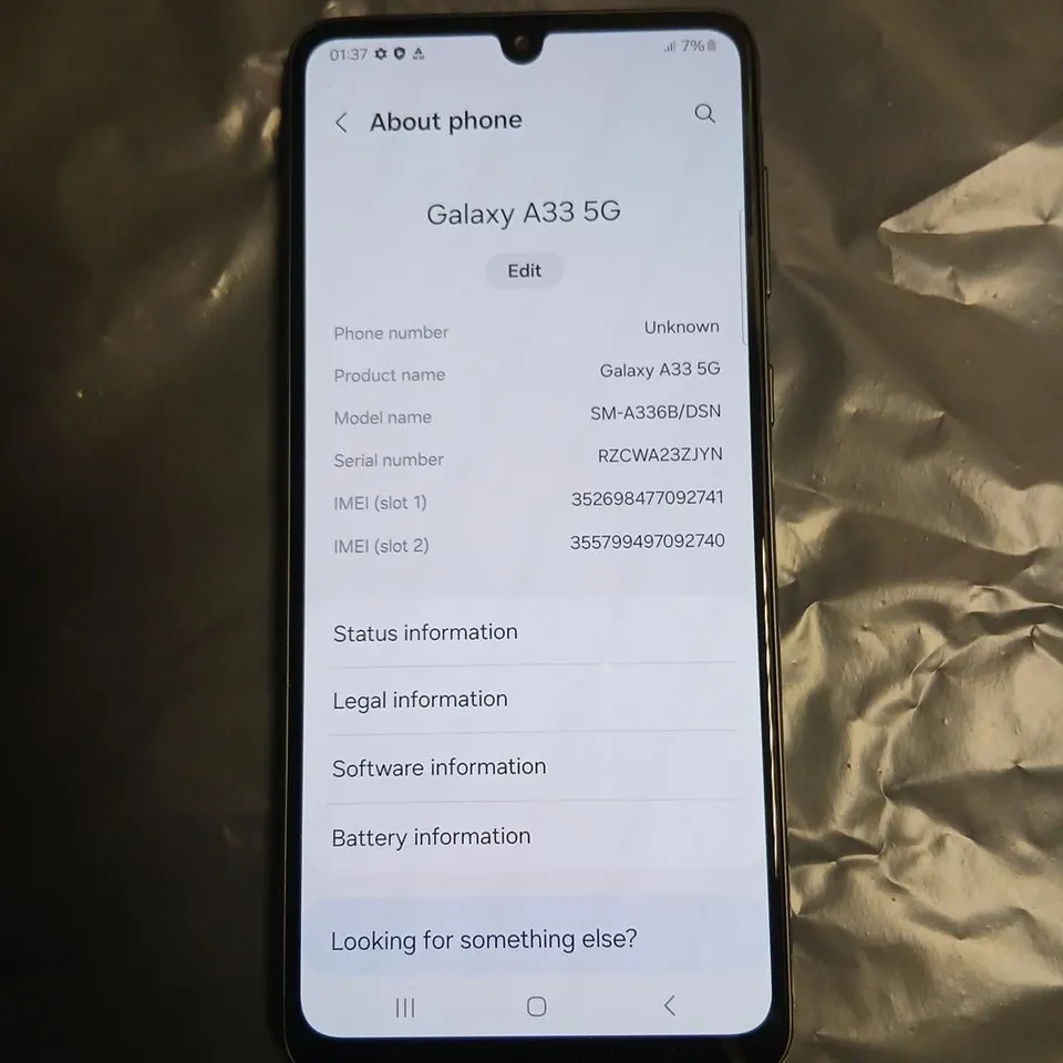 SAMSUNG GALAXY A33 5G SMARTPHONE – BLACK