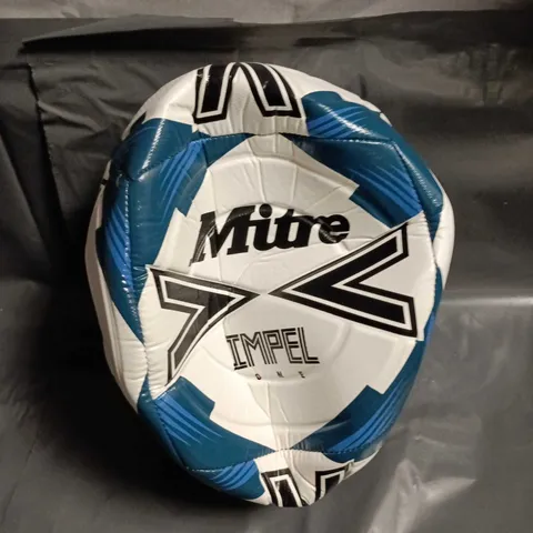 MITRE IMPEL FOOTBALL – SIZE 5, GRASS & ASTRO TURF, BLUE/WHITE