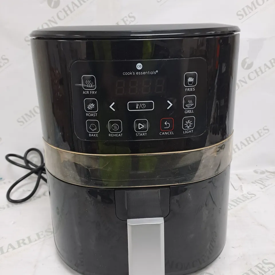 COOK'S ESSENTIALS 4L AIR FRYER IN BLACK