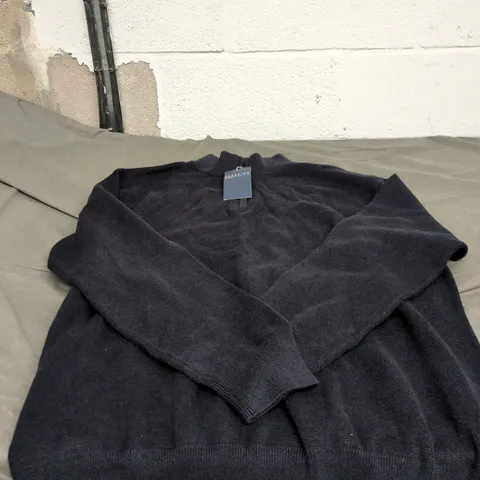 BADRHINO 3XL BLUE JUMPER WITH 1/4 ZIP 