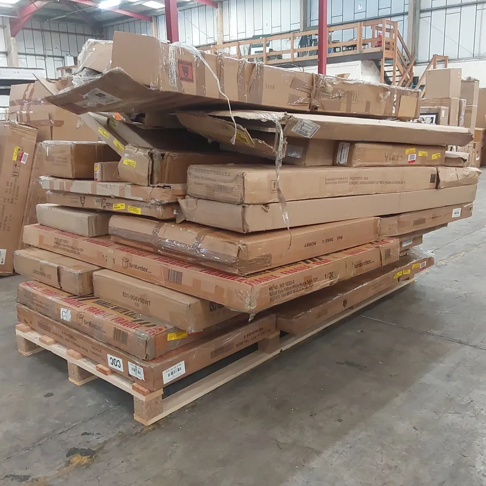 PALLET CONTAINING A VERY LARGE QUANTITY OF ASSORTED FURNITURE PARTS ECT