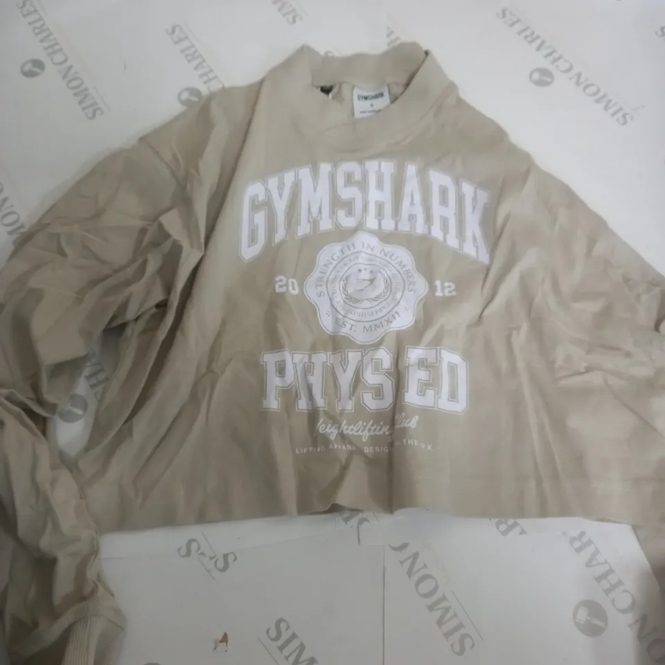 GYM SHARK PHYS ED GRAPHIC LONG SLEEVE T SHIRT - S