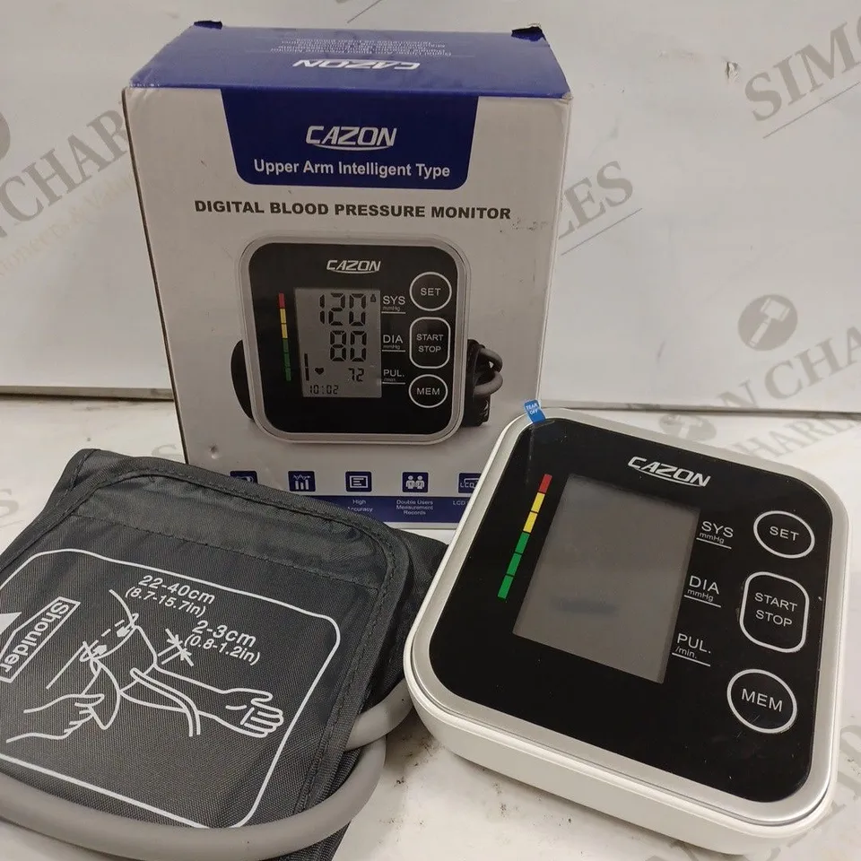 BOXED CAZON UPPER ARM INTELLIGENT DIGITAL BLOOD PRESSURE MONITOR 