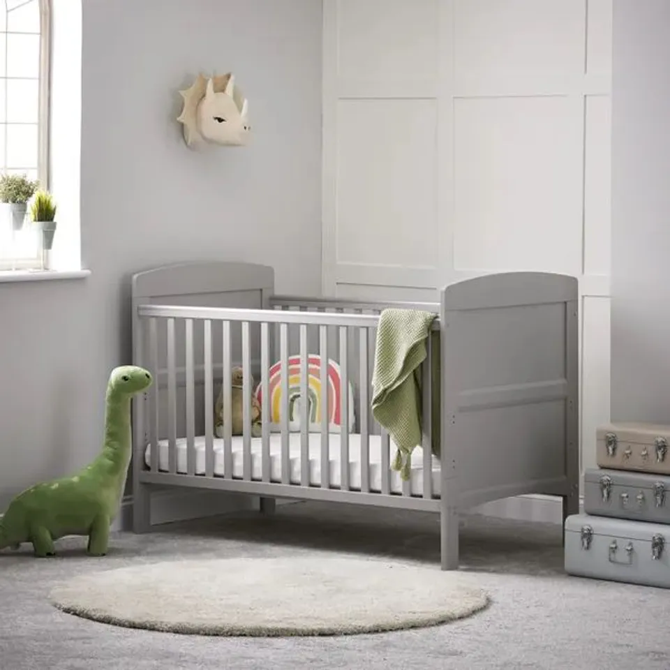 BOXED OBABY GRACE COT BED - WARM GREY (1 BOX)