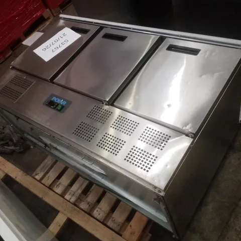 POLAR G607 3 DOOR SALADETTE FRIDGE