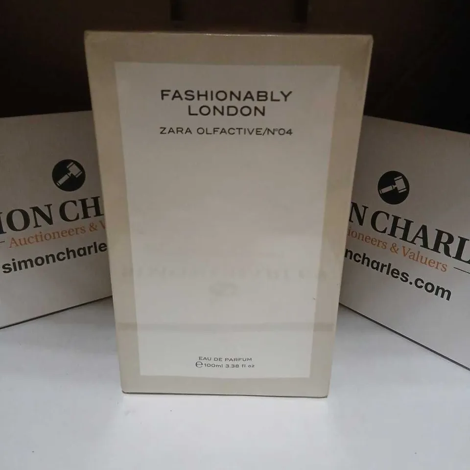 BOXED AND SEALED FASHIONABLY LONDON ZARA OLFACTIVE NO 04 EAU DE PARFUM 100ML