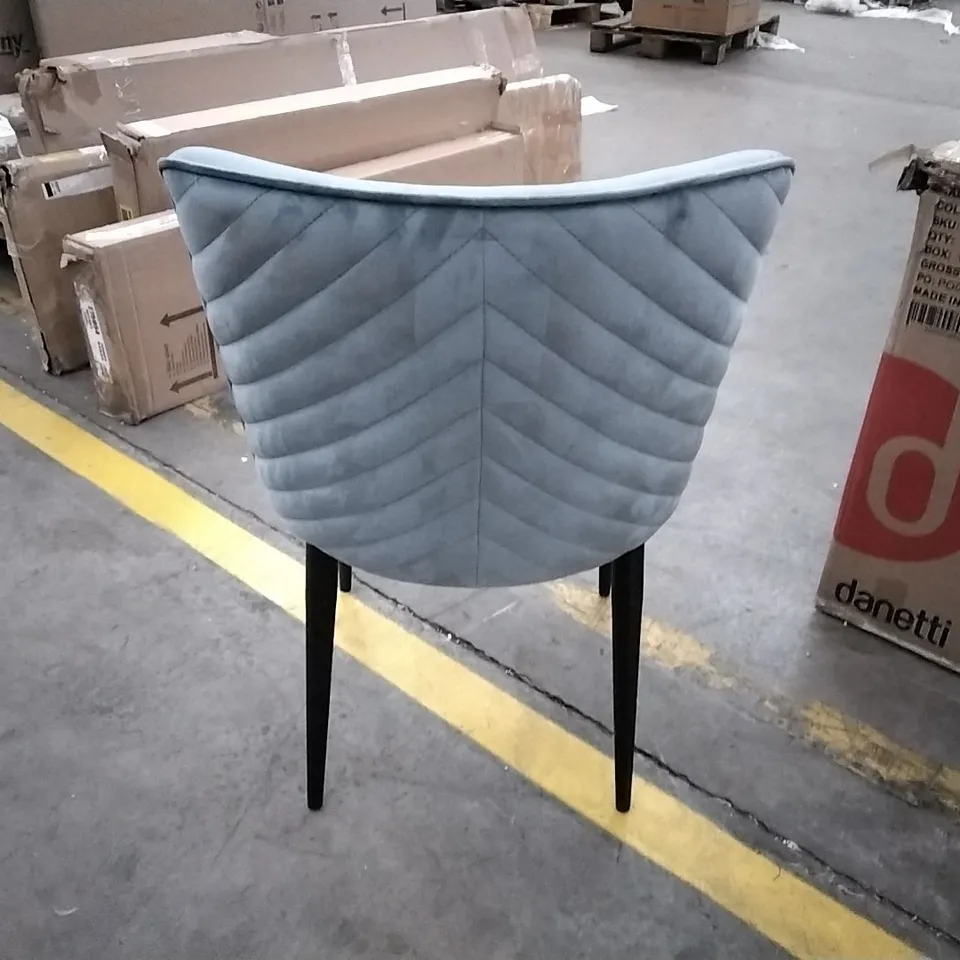 DANETTI SERENA BLUE VELVET DINING CHAIR