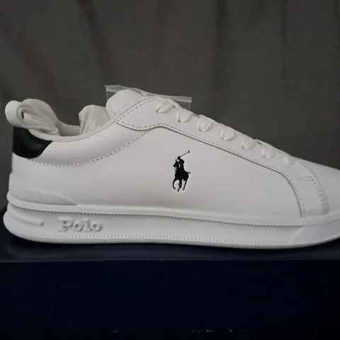 BOXED POLO RALPH LAUREN WHITE SMART SNEAKERS - UK 6