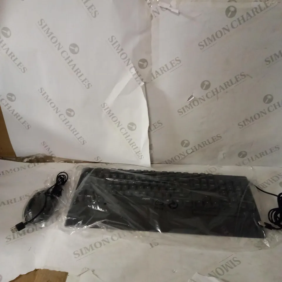 RAPOO NX2000 WIRED OPTICAL MOUSE AND KEYBOARD COMBO