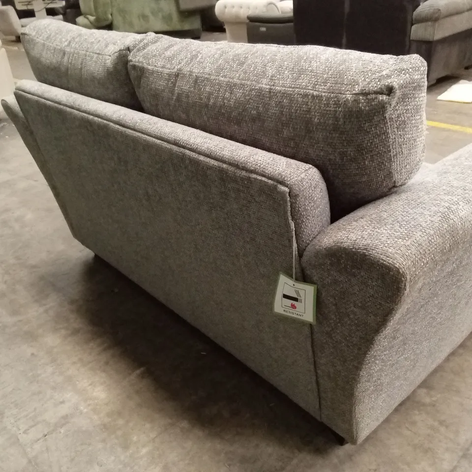 DURY CHUNKY WEAVE 2 SEATER STANDARD BACK SOFA - GREY RRP £549