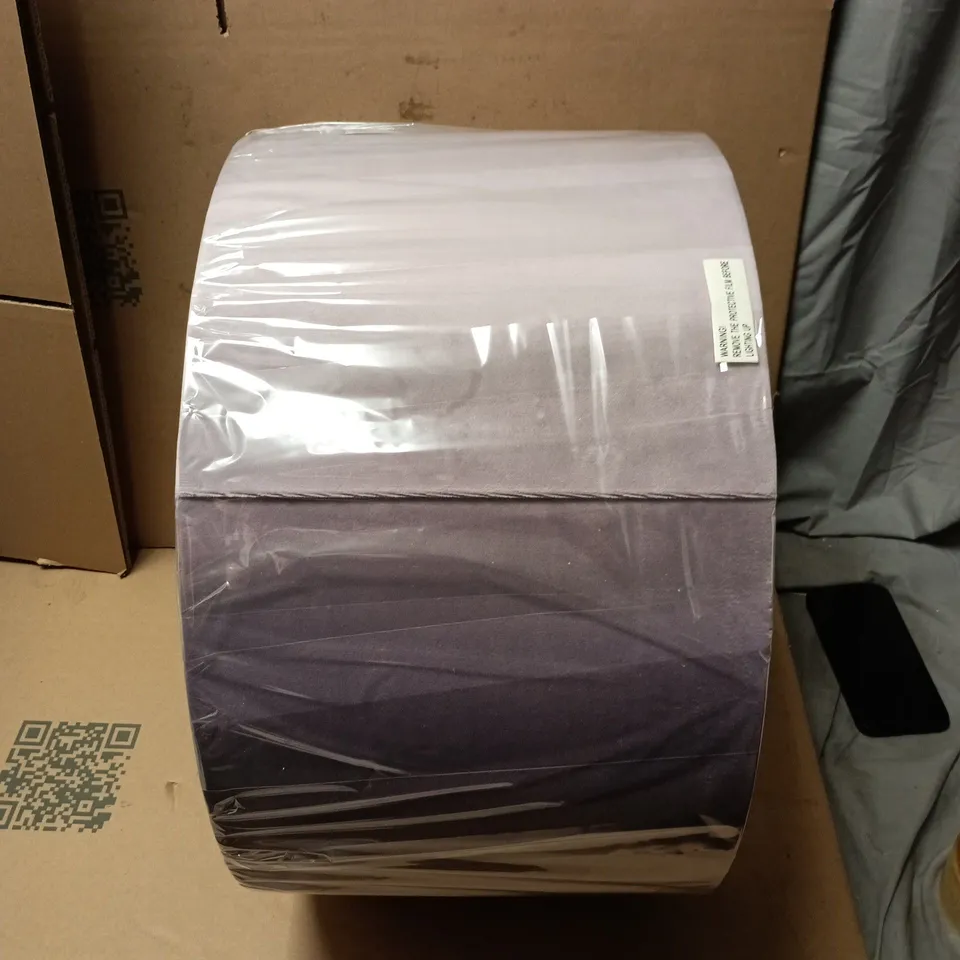 LIGHTING COLLECTION LILAC WITH SILVER INNER VELVET DRUM SHADE 50CM