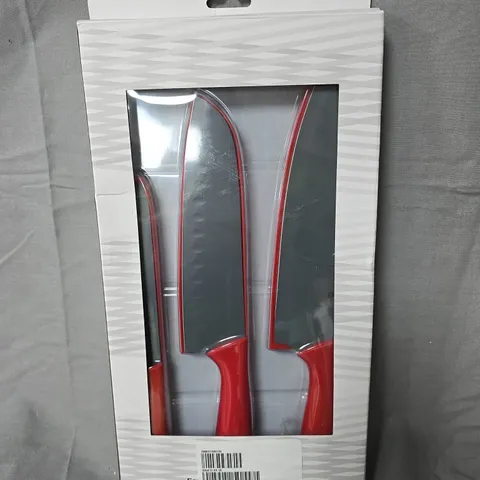 COOK'S ESSENTIALS EASY GRIP EVERYDAY KNIFE SET - 3 PIECE SET