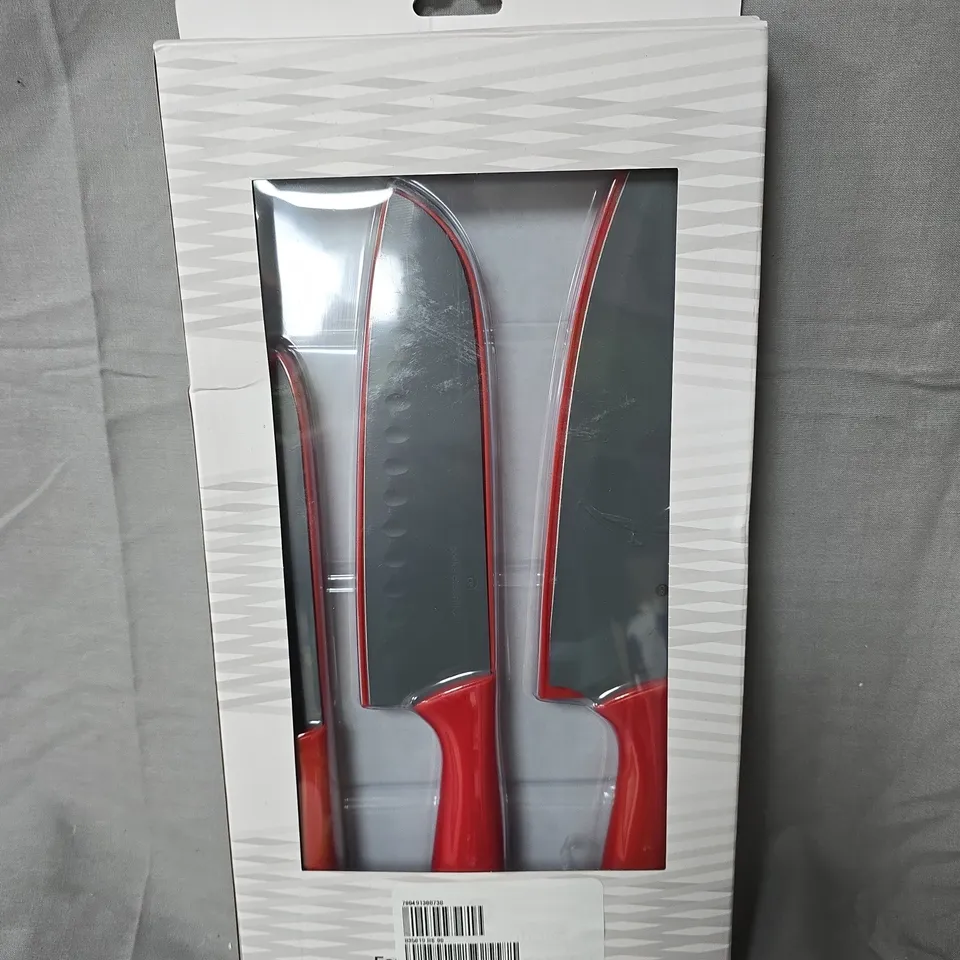 COOK'S ESSENTIALS EASY GRIP EVERYDAY KNIFE SET - 3 PIECE SET