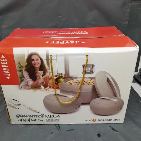 BOXED JAYPEE 3 PIECE SET FOOD WARMER 