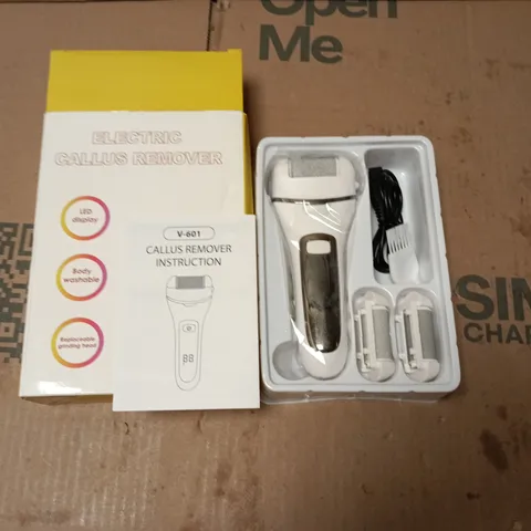 ELECTRIC CALLUS REMOVER V-601 – FOOT CARE DEVICE WITH REPLACEMENT HEADS