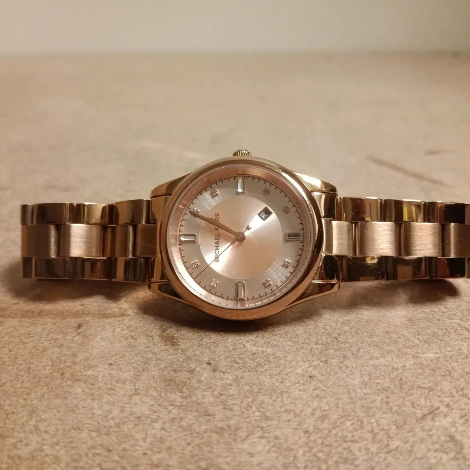 MICHAEL KORS ROSE GOLD-TONE LADIES' BRACELET WATCH
